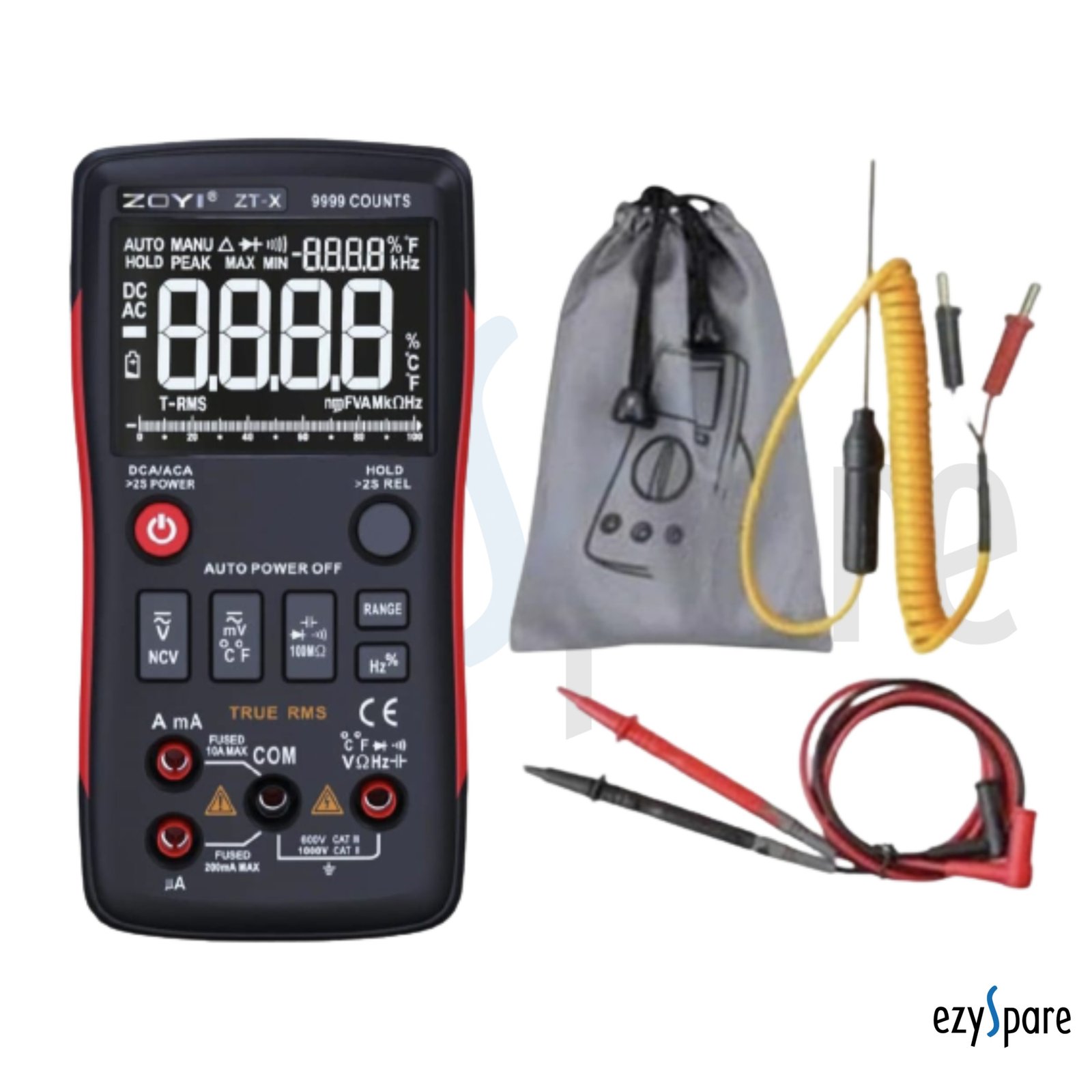 Zoyi Zt X True Rms Digital Multimeter Auto Ranging Voltage Current